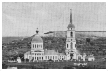 Разрушенный Казанский храм в с. Новодевичье. Фото 1895 года